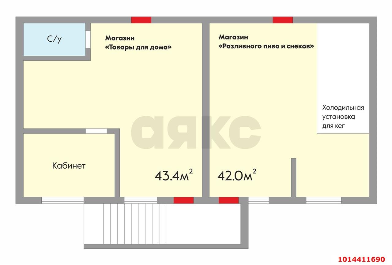 Фото №11: Торговое помещение 42 м² - Краснодар, Славянский, ул. Заполярная, 37к2