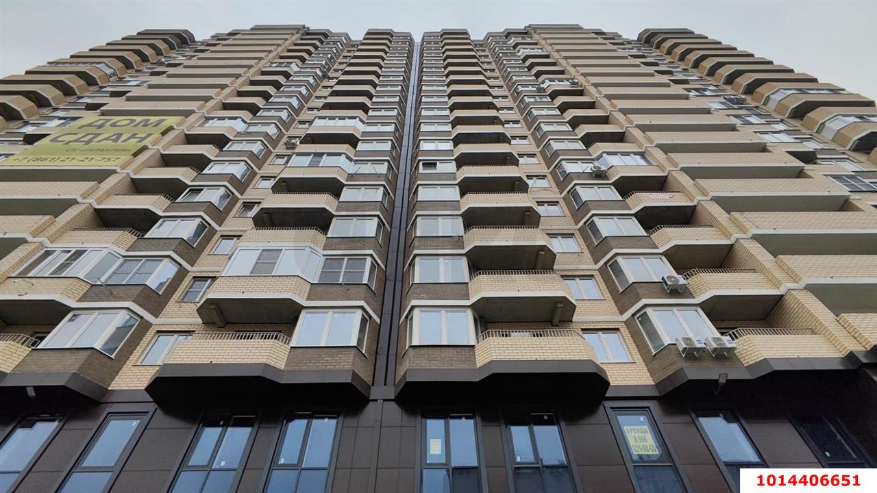 Фото №1: 1-комнатная квартира 43 м² - Краснодар, Восточно-Кругликовский, ул. Черкасская, 58/2