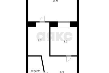 Фото №3: 1-комнатная квартира 34 м² - Краснодар, мкр. Сельскохозяйственный Институт, ул. Алма-Атинская, 2/6