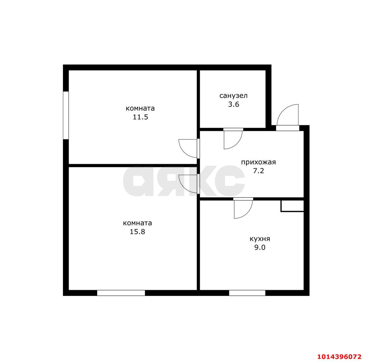 Фото №6: 2-комнатная квартира 47 м² - Адыгейск, пр-кт Ленина, 31