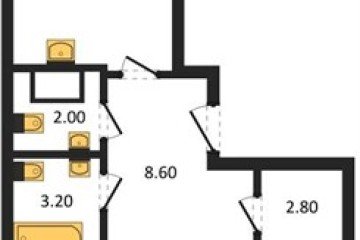 Фото №1: 2-комнатная квартира 67 м² - Краснодар, мкр. Прикубанский внутригородской округ, 