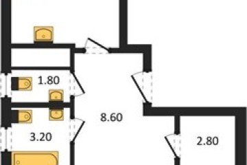 Фото №1: 2-комнатная квартира 67 м² - Краснодар, мкр. Прикубанский внутригородской округ, 