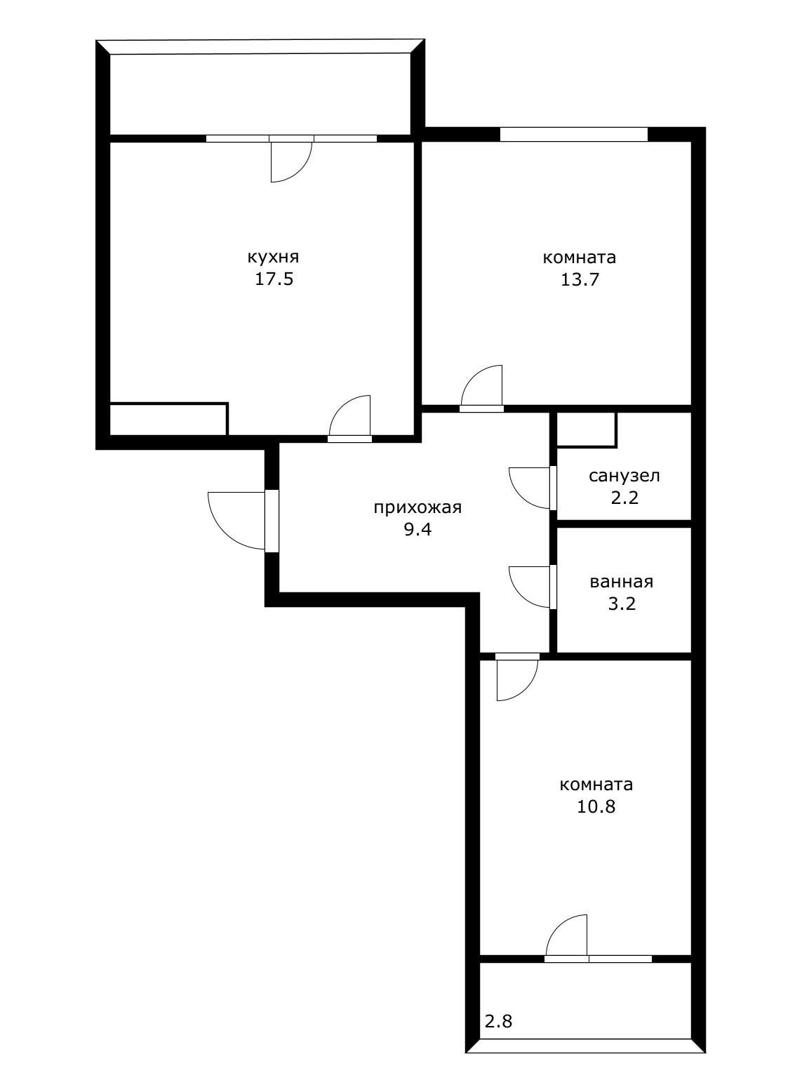 Фото №10: 2-комнатная квартира 64 м² - Краснодар, Прикубанский внутригородской округ, Краевая Клиническая Больница, мкр. жилой комплекс Свобода, ул. Домбайская, 55к3