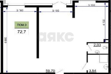 Фото №3: Торговое помещение 73 м² - Краснодар, мкр. жилой комплекс Лучший, 