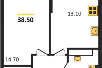 Фото №1: 1-комнатная квартира 38 м² - Краснодар, мкр. Догма Парк, 