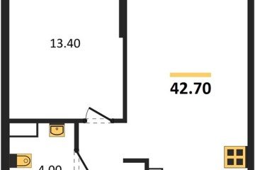Фото №1: 1-комнатная квартира 42 м² - Краснодар, мкр. Догма Парк, 