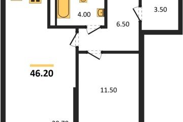 Фото №1: 1-комнатная квартира 46 м² - Краснодар, мкр. Прикубанский внутригородской округ, 