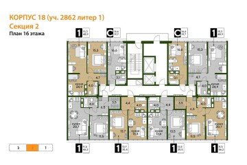 Фото №5: 1-комнатная квартира 46 м² - Краснодар, мкр. Прикубанский внутригородской округ, 