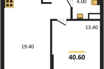 Фото №1: 1-комнатная квартира 40 м² - Краснодар, мкр. Прикубанский внутригородской округ, 