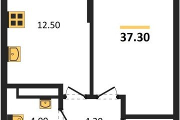 Фото №1: 1-комнатная квартира 37 м² - Краснодар, мкр. Догма Парк, 
