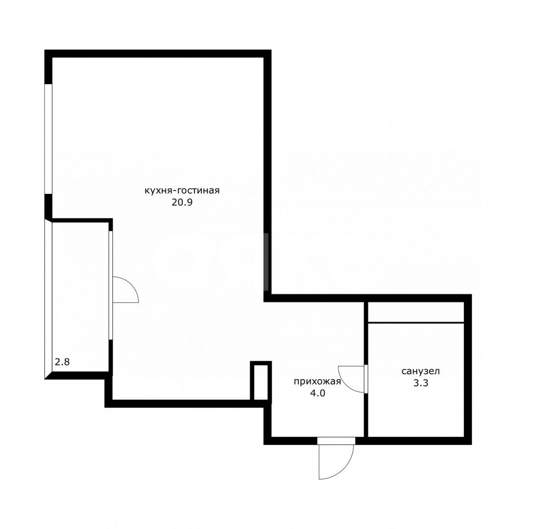 Фото №12: 1-комнатная квартира 31 м² - Красная Поляна, курорт Красная Поляна, ул. ГЭС, 5