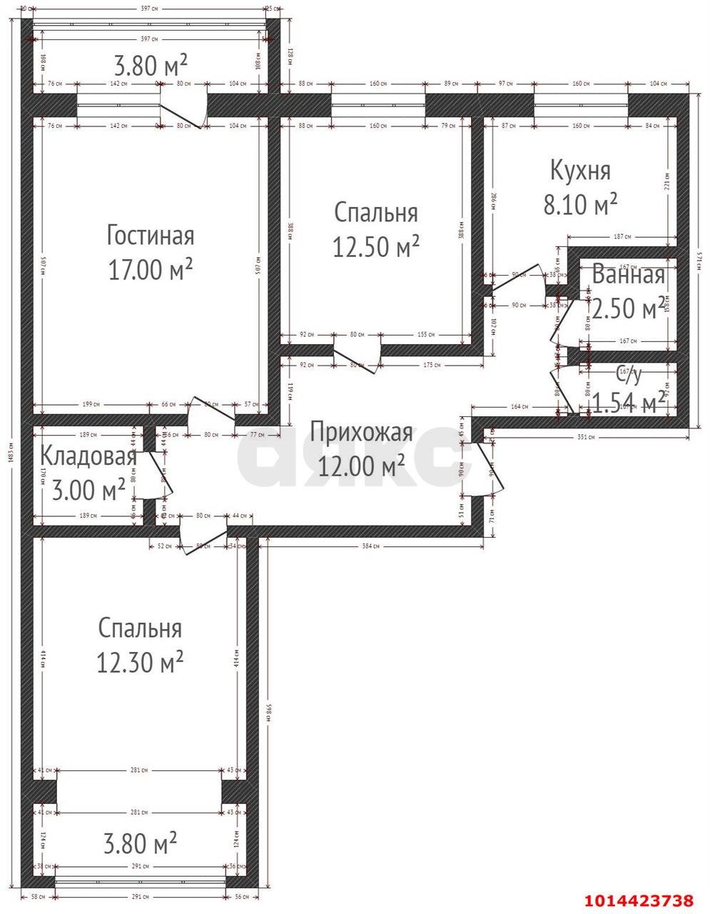 Фото №20: 3-комнатная квартира 80 м² - Краснодар, Юбилейный, пр-кт Чекистов, 11