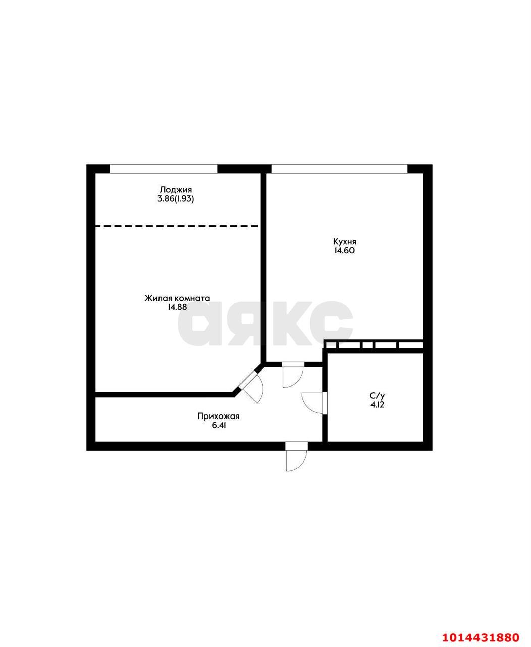 Фото №17: 1-комнатная квартира 43 м² - Краснодар, Черёмушки, ул. Обрывная, 132/1к2