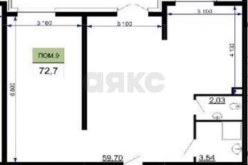 Фото №4: Коммерция 72 м² - Краснодар, мкр. ЖК Лучший, ул. Ростовское шоссе, 30/6к3