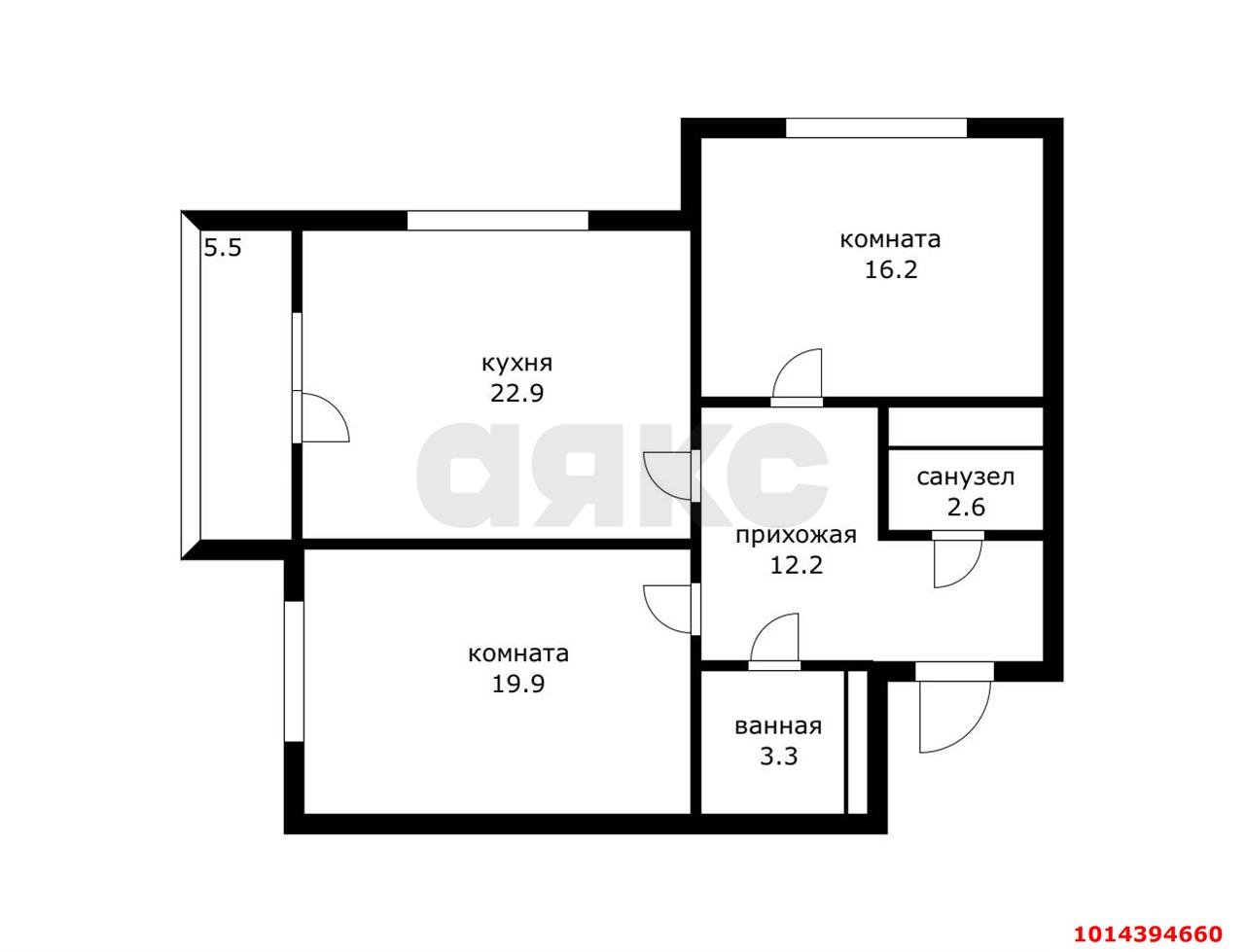 Фото №20: 2-комнатная квартира 82 м² - Краснодар, Пашковский, ул. Леонида Лаврова, 8к1ск2