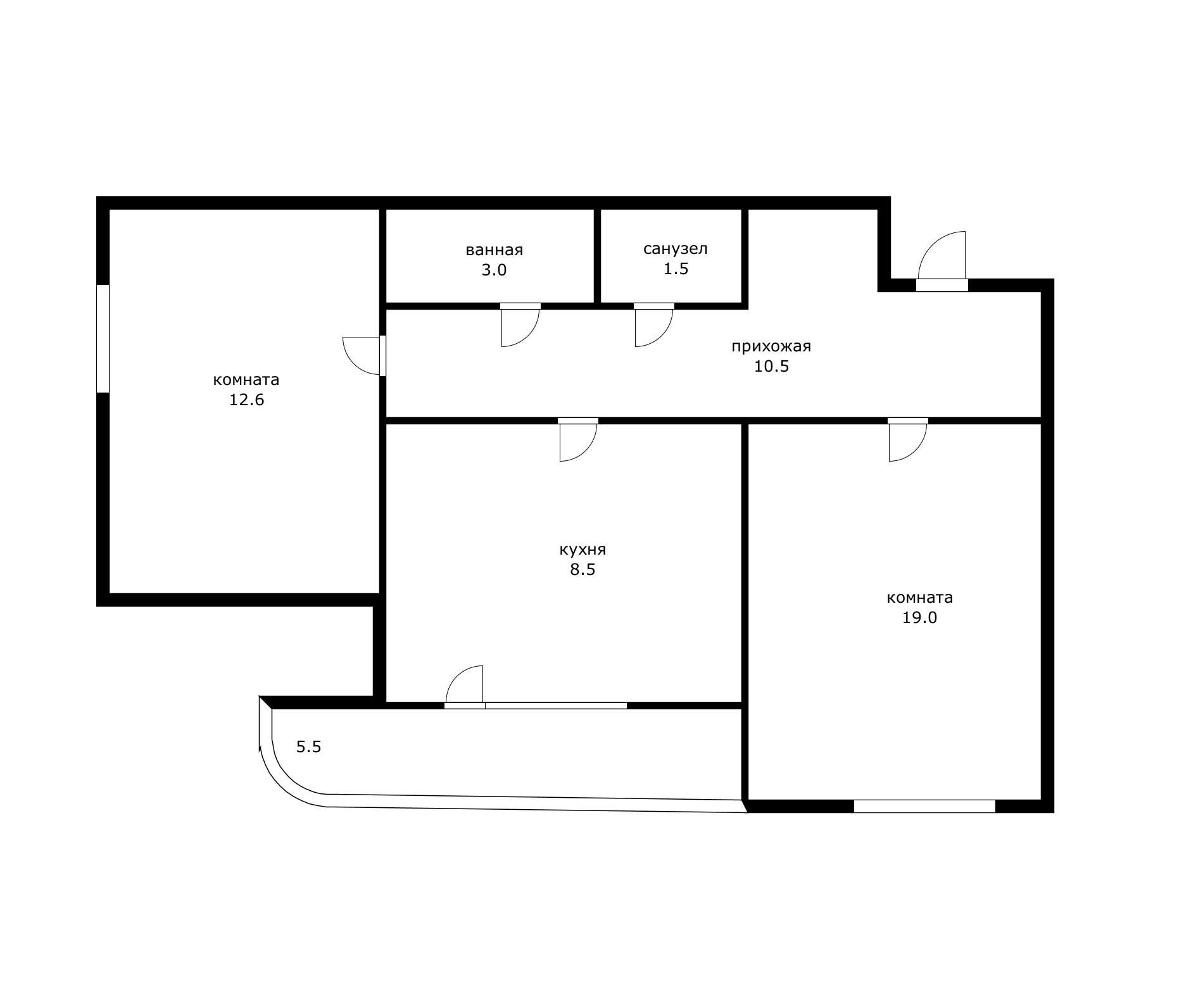 Фото №12: 2-комнатная квартира 58 м² - Краснодар, Центральный внутригородской округ, мкр. Центральный, ул. Коммунаров, 57