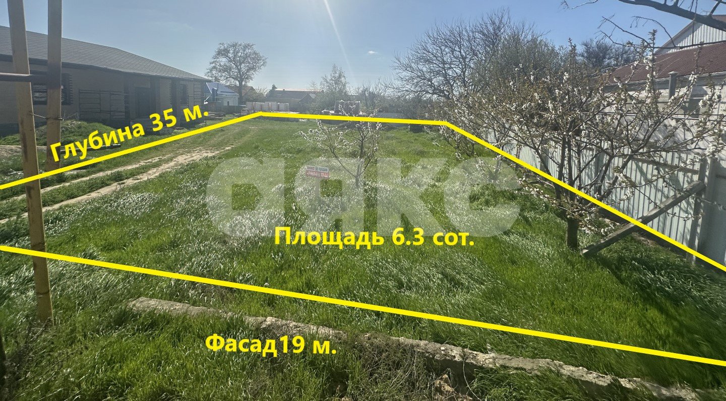 Фото №1: Земельный участок под ИЖС 6.3 сот. - Вышестеблиевская, пер. Красноармейский