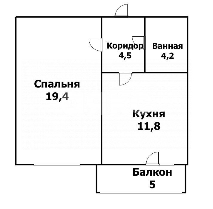 Фото №11: 1-комнатная квартира 40 м² - Геленджик, ул. Курзальная, 19