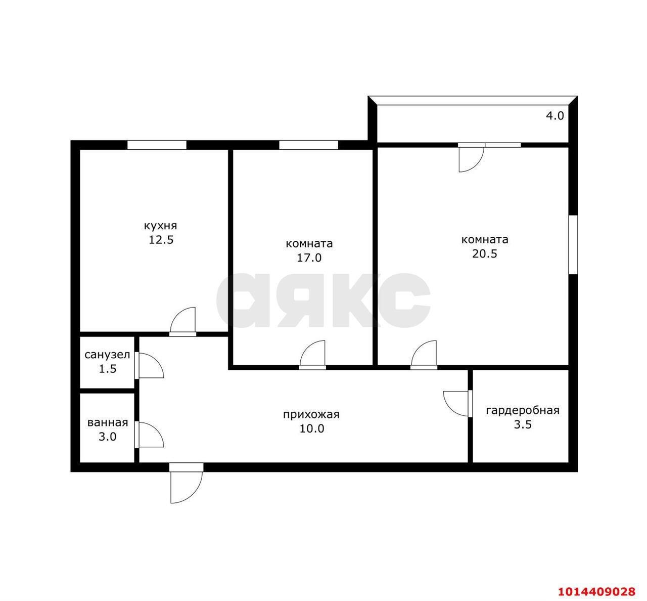 Фото №16: 2-комнатная квартира 66 м² - Краснодар, имени Петра Метальникова, ул. Петра Метальникова, 13