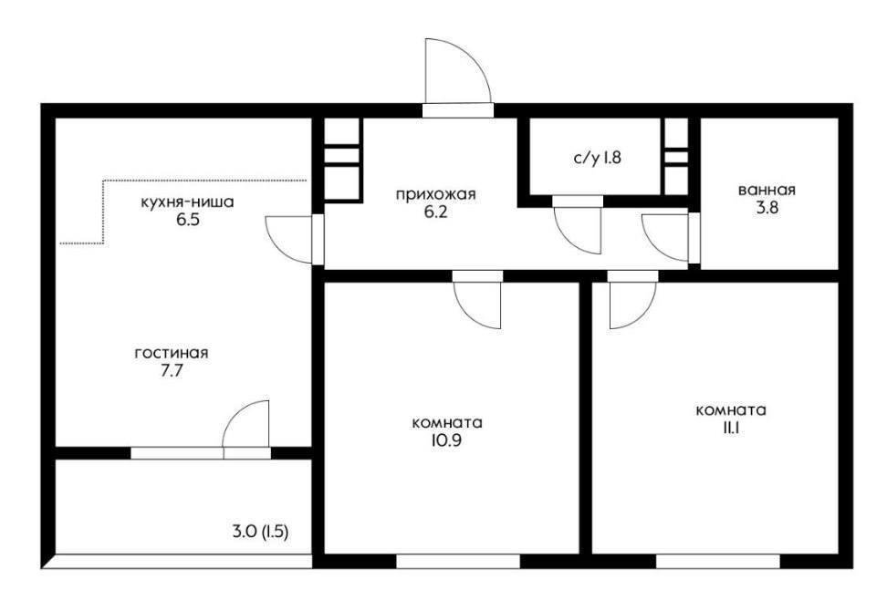 Фото №16: 2-комнатная квартира 52 м² - Краснодар, Прикубанский внутригородской округ, мкр. жилой комплекс Ракурс, ул. имени Героя Ростовского, 8к4