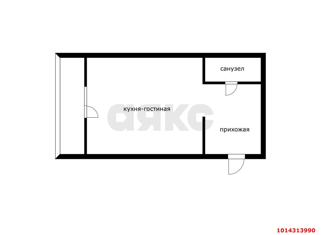 Фото №16: Студия 26 м² - Краснодар, жилой комплекс Квартал № 6, ул. Генерал-лейтенанта Александра Сапрунова, 17