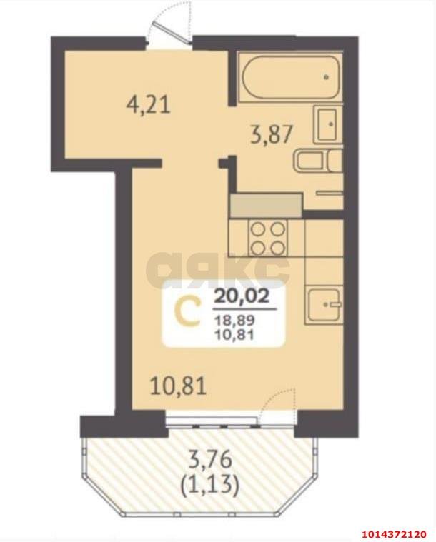 Фото №5: Студия 21 м² - Краснодар, Светлоград, 