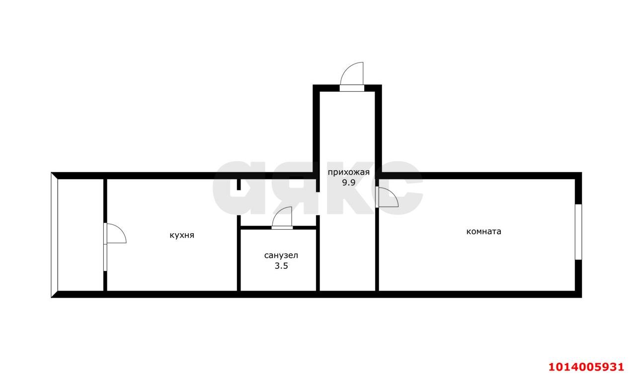 Фото №6: 1-комнатная квартира 42 м² - Краснодар, Молодёжный, ул. 2-я Целиноградская
