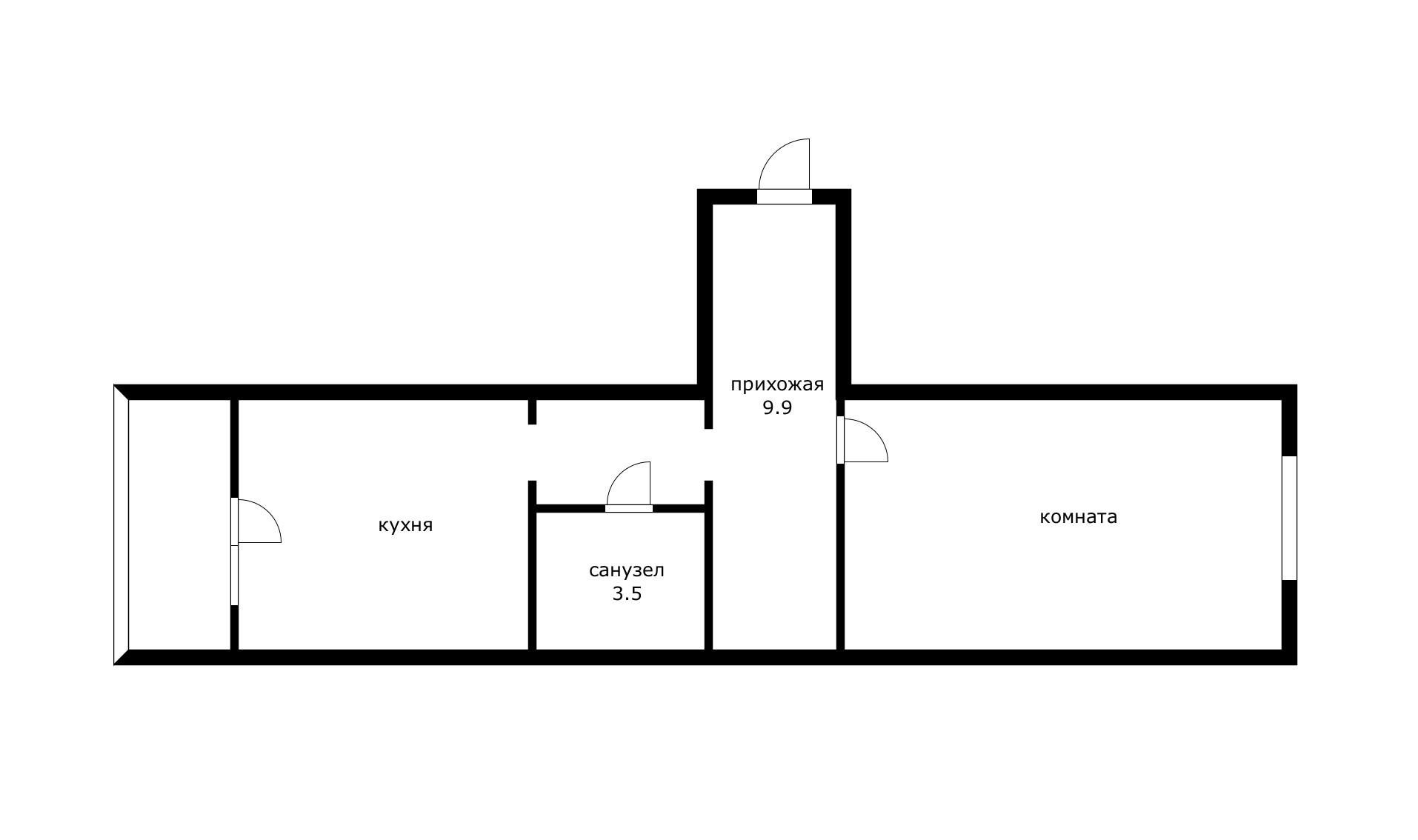 Фото №6: 1-комнатная квартира 42 м² - Краснодар, Молодёжный, мкр. Прикубанский внутригородской округ, ул. 2-я Целиноградская