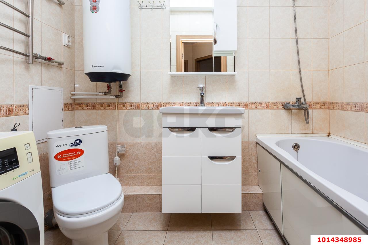 Фото №9: 1-комнатная квартира 38 м² - Краснодар, Солнечный, ул. имени Симиренко, 18