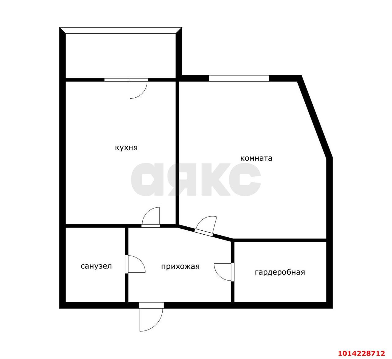 Фото №7: 1-комнатная квартира 30 м² - Краснодар, мкр. Прикубанский внутригородской округ, ул. имени Петра Анжу, 14