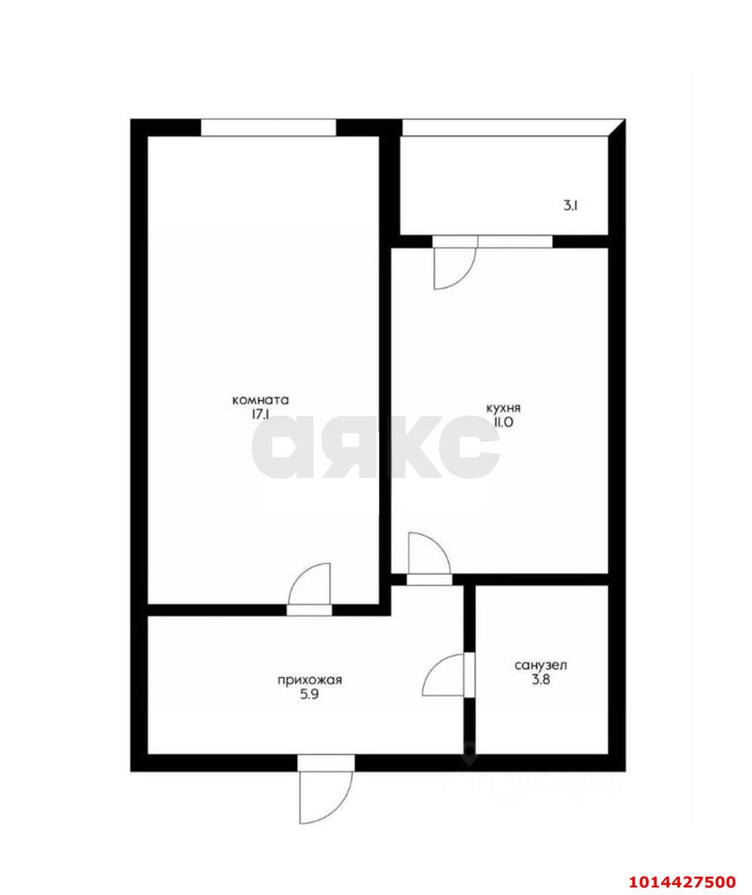 Фото №11: 1-комнатная квартира 37 м² - Краснодар, Пашковский, ул. Октябрьская, 12/1