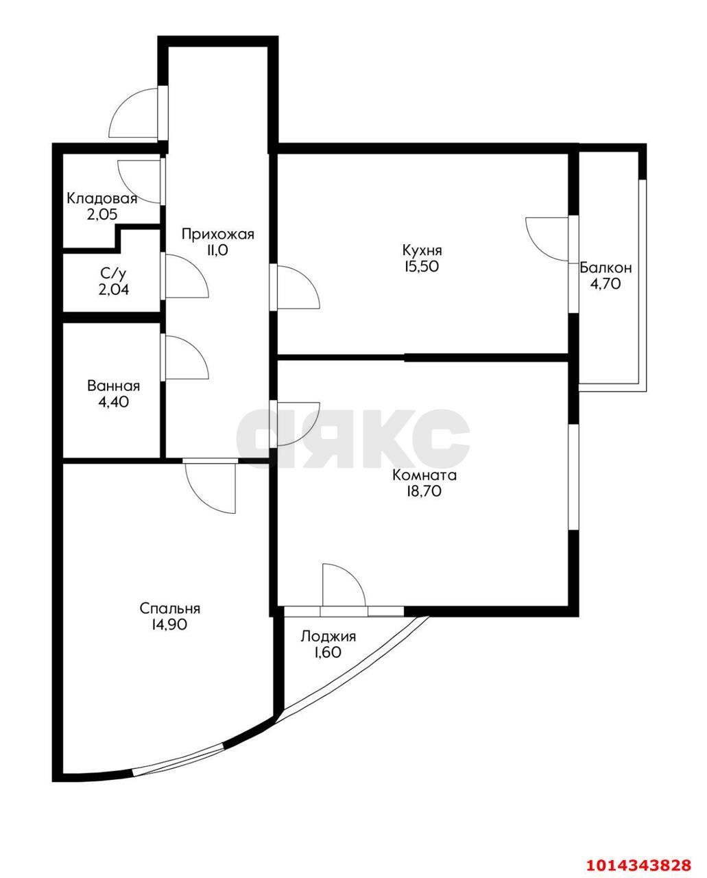 Фото №5: 2-комнатная квартира 72 м² - Краснодар, жилой комплекс Версаль, ул. Черниговская, 1