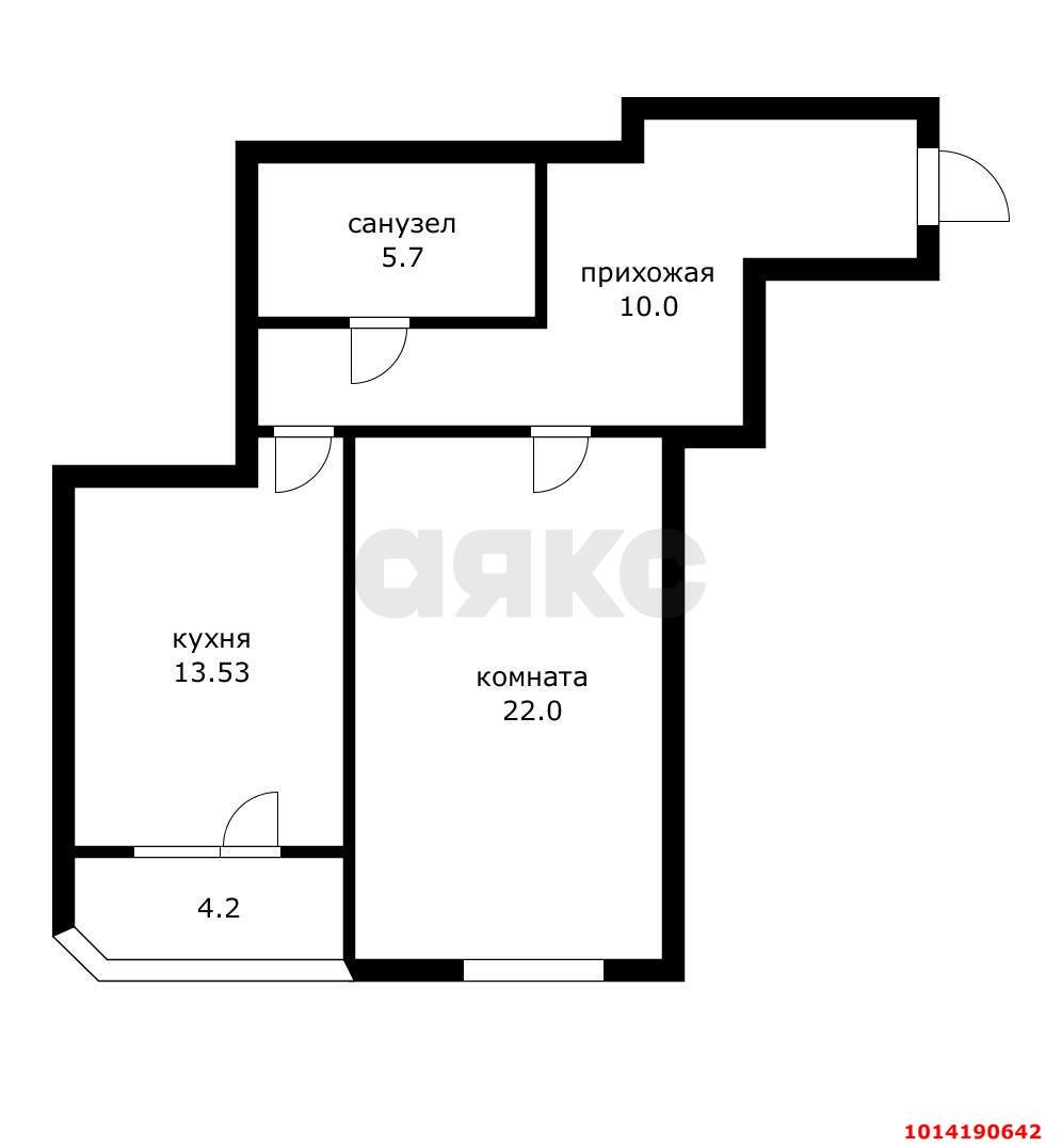 Фото №15: 1-комнатная квартира 56 м² - Краснодар, имени Маршала Жукова, ул. Александра Покрышкина, 4/9
