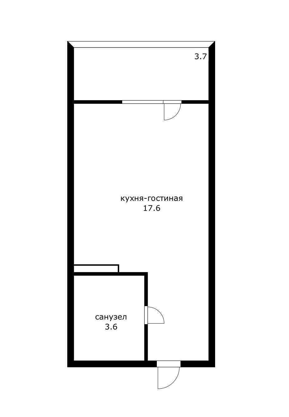 Фото №11: Студия 24 м² - Краснодар, Карасунский внутригородской округ, мкр. Сосновый Бор, ул. имени Виктора Нарыкова, 6