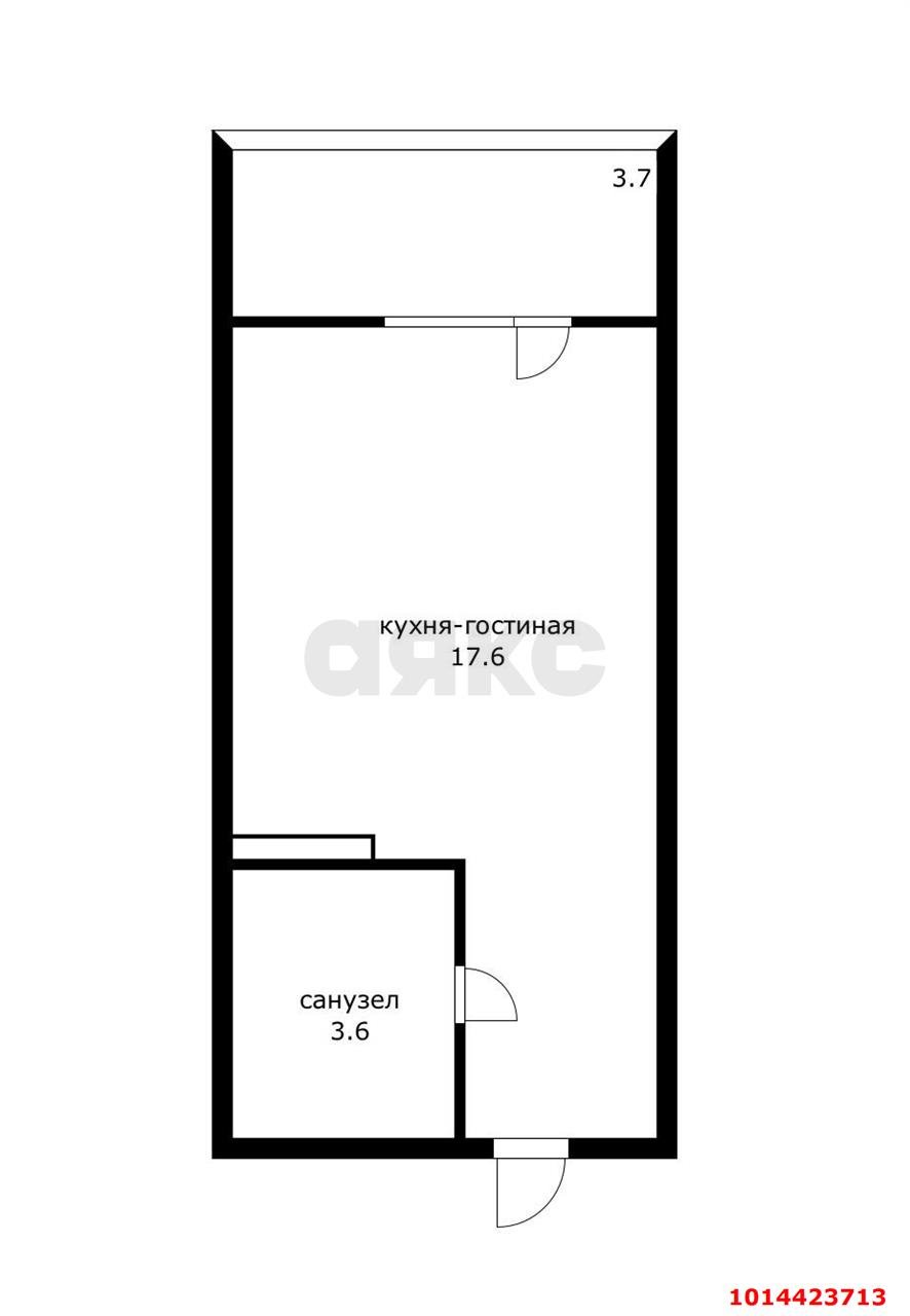Фото №11: Студия 24 м² - Краснодар, Сосновый Бор, ул. имени Виктора Нарыкова, 6