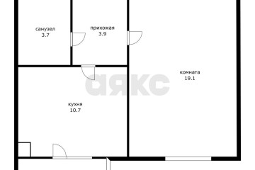 Фото №1: 1-комнатная квартира 37 м² - Адыгейск, ул. Фрунзе, 1