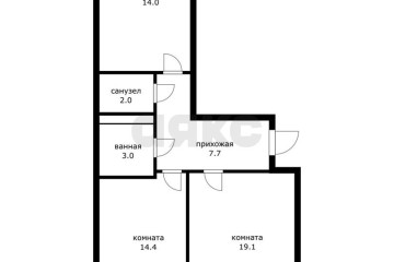 Фото №1: 2-комнатная квартира 60 м² - Адыгейск, ул. Фрунзе, 1