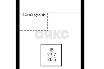 Фото №1: Студия 27 м² - Краснодар, мкр. Почтовый, пр-кт имени писателя Знаменского, 25/1