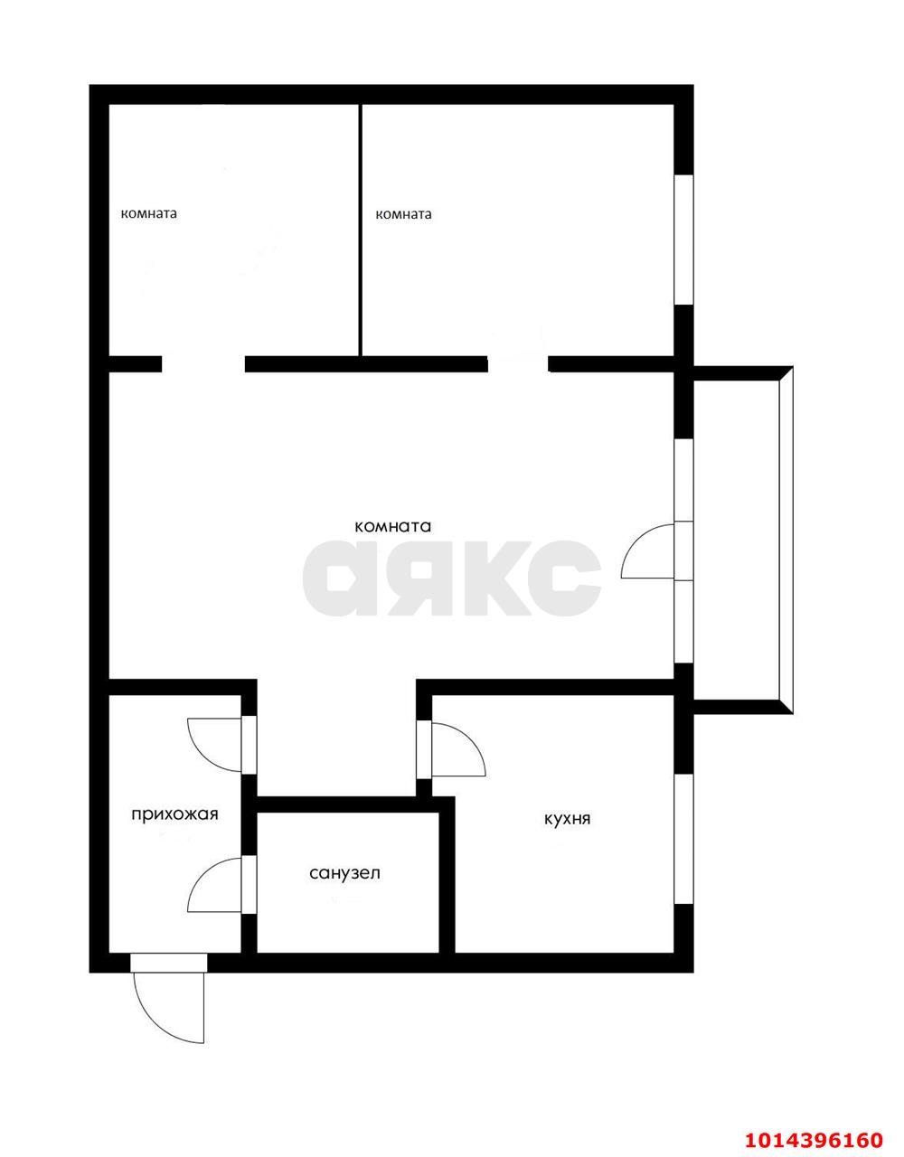 Фото №8: 2-комнатная квартира <span class="whitespace-nowrap">45 м²</span>, <span class="whitespace-nowrap">3/5 эт.</span> - Краснодар, Карасунский внутригородской округ, мкр. Черёмушки, ул. 2-я Пятилетка, 6
