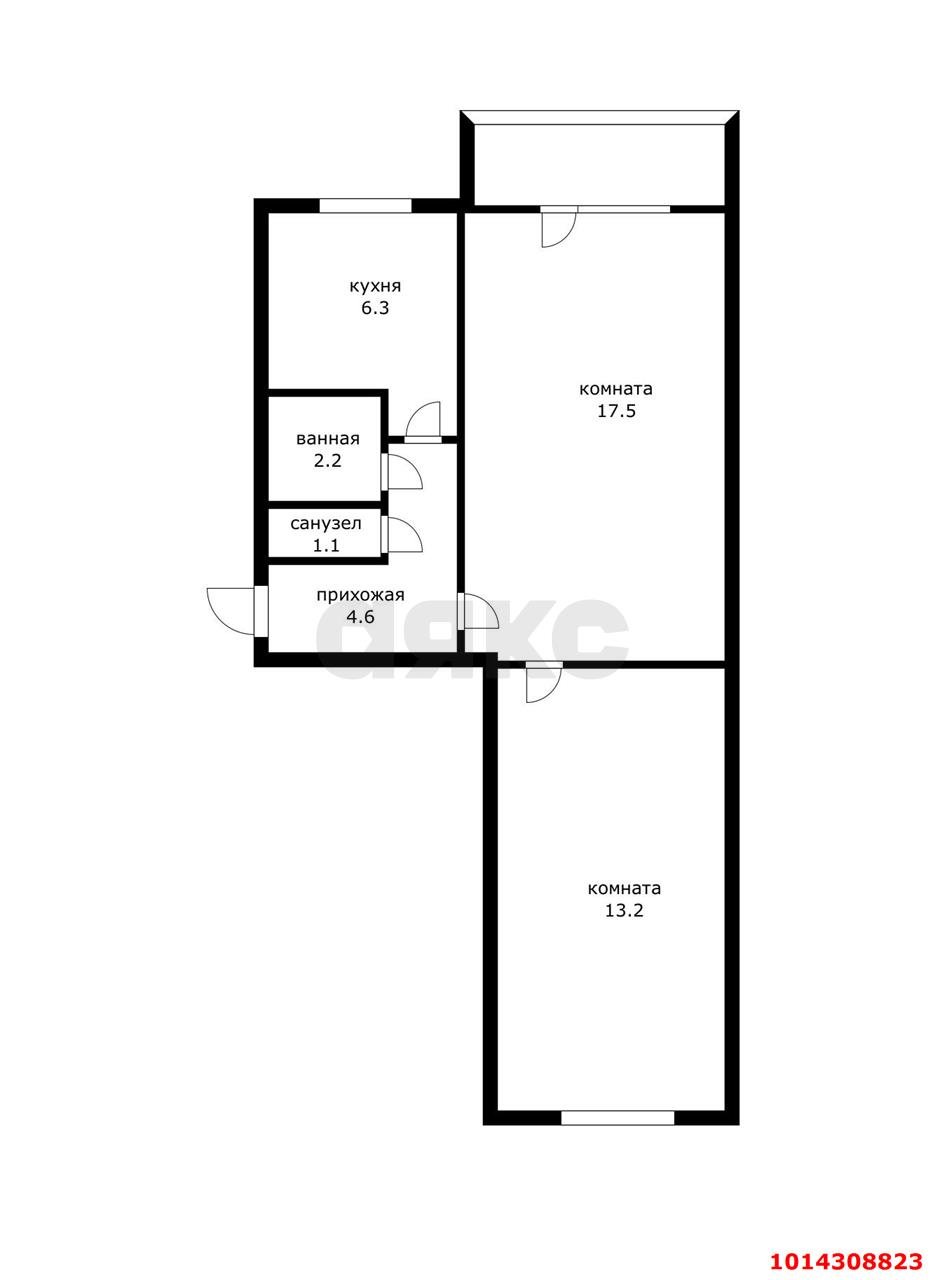 Фото №13: 2-комнатная квартира 44 м² - Краснодар, Прикубанский внутригородской округ, мкр. Фестивальный, ул. Герцена, 186