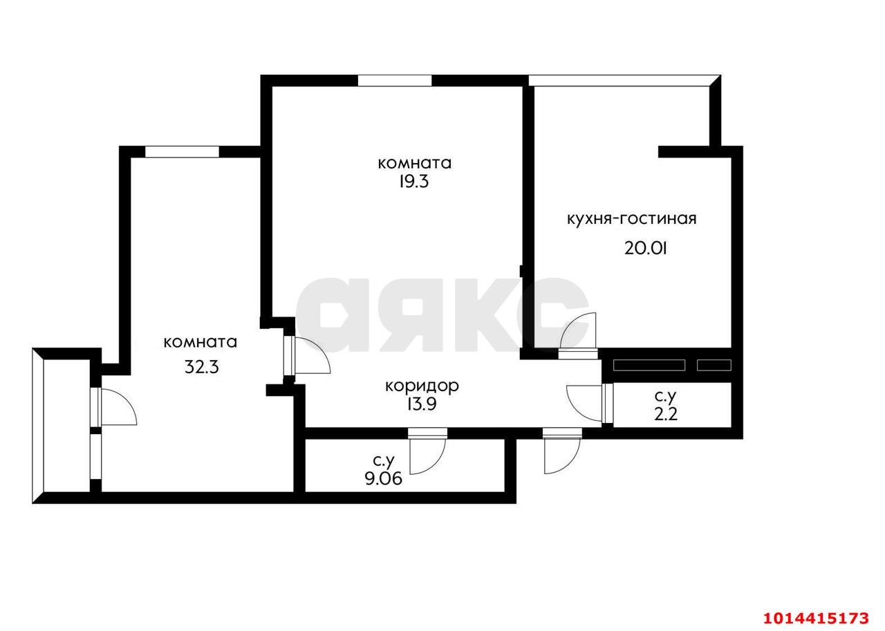 Фото №17: 2-комнатная квартира 107 м² - Краснодар, Солнечный, ул. Памяти Чернобыльцев, 6