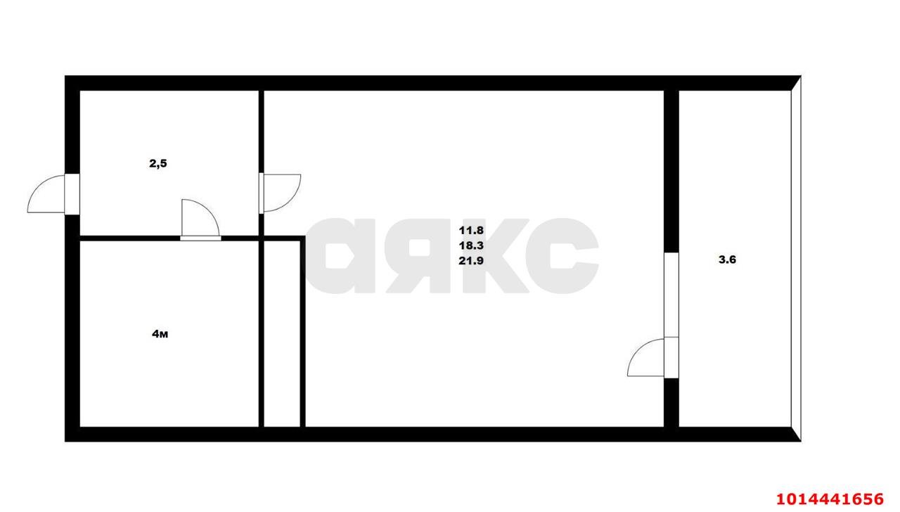 Фото №8: Студия 22 м² - Краснодар, жилой комплекс Самолёт-3, ул. Ивана Беличенко, 83