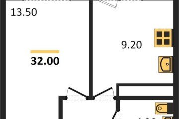 Фото №1: 1-комнатная квартира 31 м² - Краснодар, мкр. жилой комплекс Улыбка, ул. имени Героя Георгия Бочарникова, 2