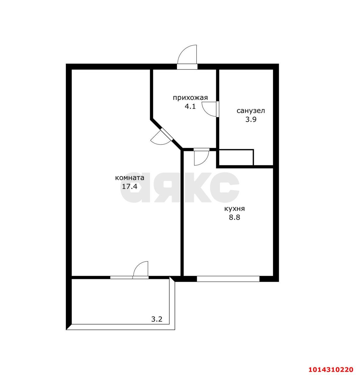 Фото №20: 1-комнатная квартира 36 м² - Краснодар, жилой комплекс Зеленодар, ул. 3-я Трудовая, 1/3