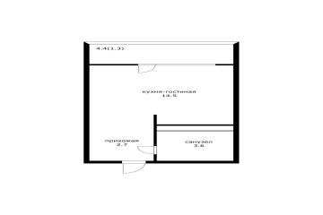 Фото №3: Студия 22 м² - Новороссийск, мкр. ЖК Облака, ул. Куникова, 47Г