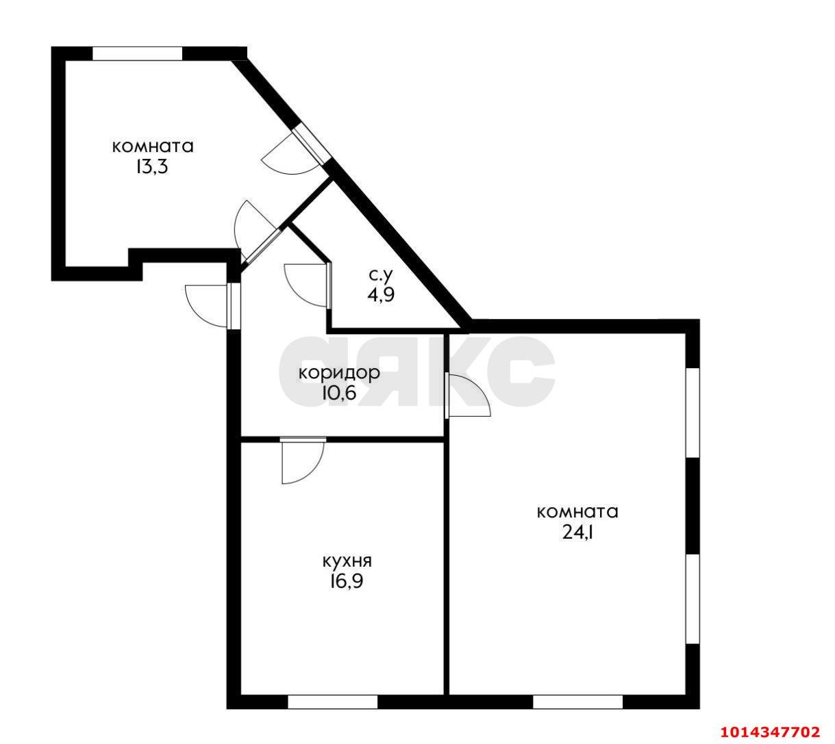 Фото №8: 2-комнатная квартира 69 м² - Краснодар, Западный внутригородской округ, мкр. Фестивальный, ул. Гаражная, 79/1