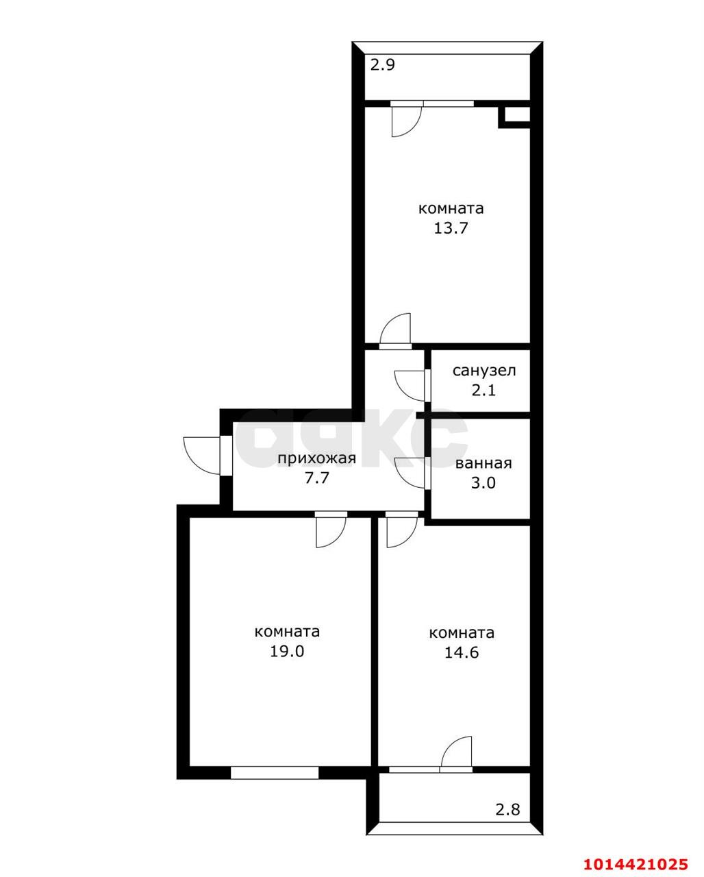 Фото №5: 2-комнатная квартира 61 м² - Адыгейск, пр-кт Ленина, 31
