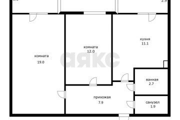 Фото №5: 2-комнатная квартира 56 м² - Адыгейск, пр-кт Ленина, 31