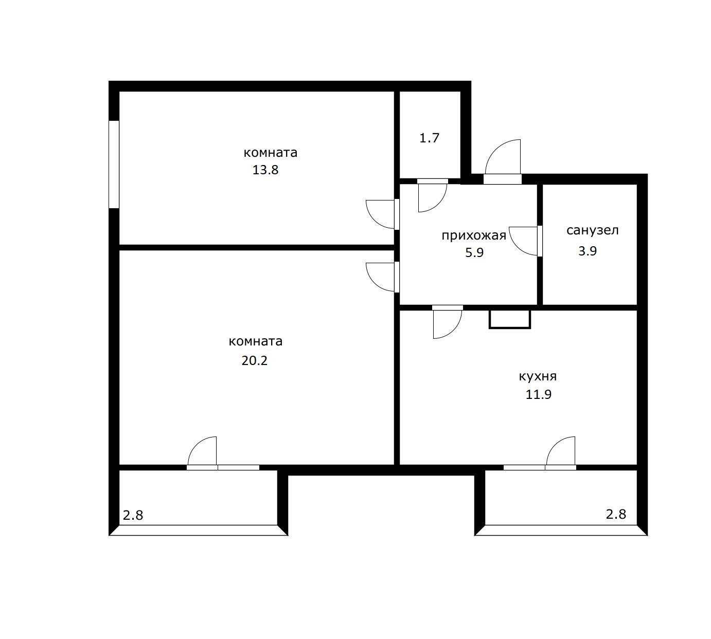 Фото №5: 2-комнатная квартира 59 м² - Адыгейск, пр-кт Ленина, 31
