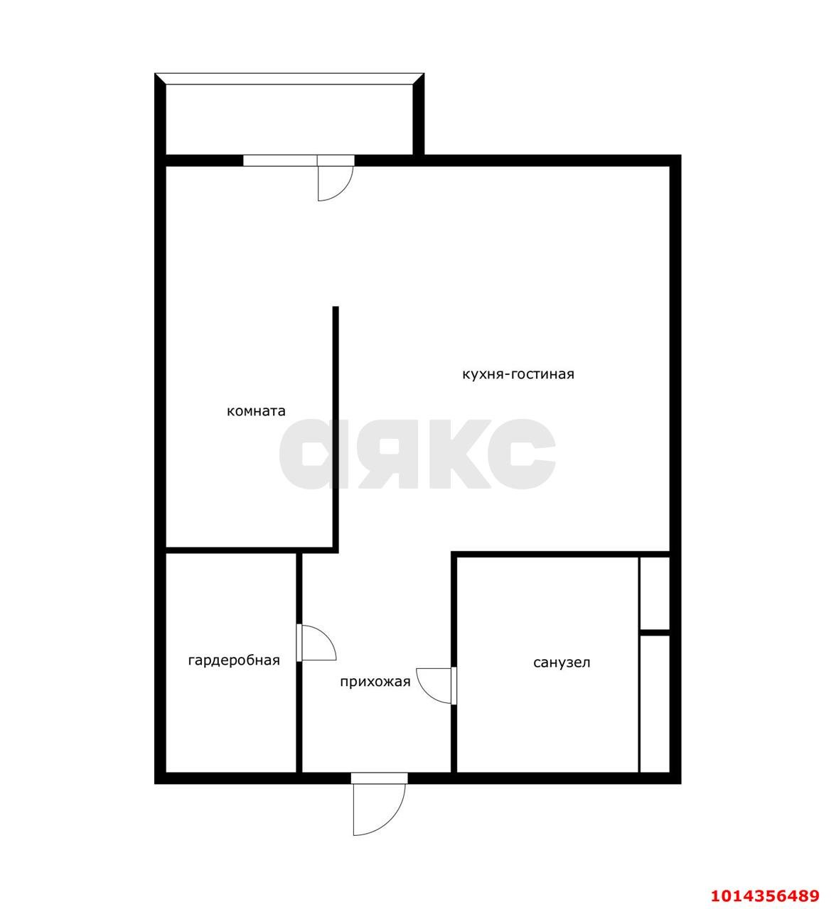 Фото №1: 1-комнатная квартира 24 м² - Новая Адыгея, жилой комплекс Мята, ул. Бжегокайская, 23/1Ак2
